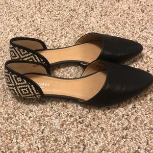 Faux-Leather D'Orsay Flats